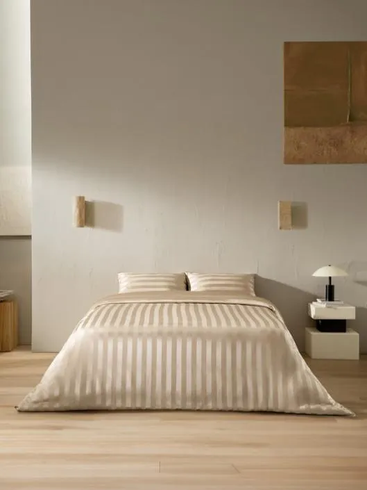 Luxurious Silk Duvet Cover With Stripe Jacquard Front Home Lilysilk Silk Duvet Covers