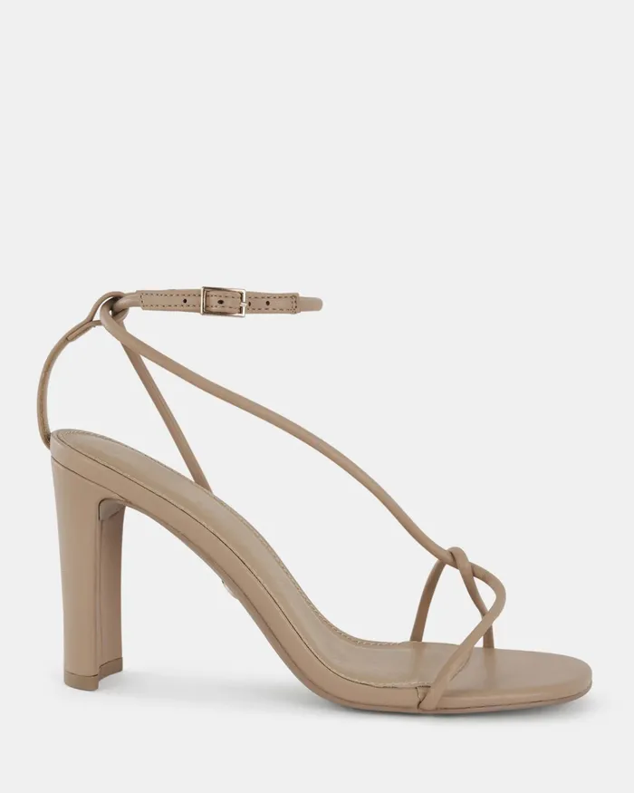 MACERATA Sand Open Toe Heels Party NOVO Shoes Women