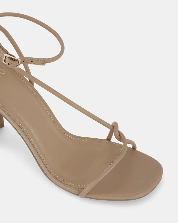 MACERATA Sand Open Toe Heels Party NOVO Shoes Women