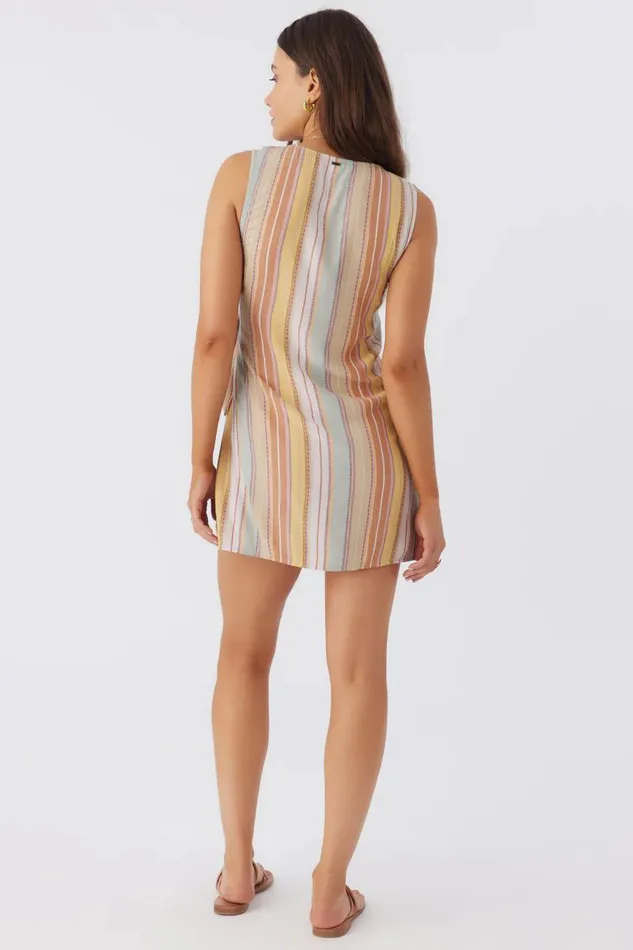 MAIZIE STRIPE WRAP MINI DRESS Multi Clr Women O039NEILL Clothing