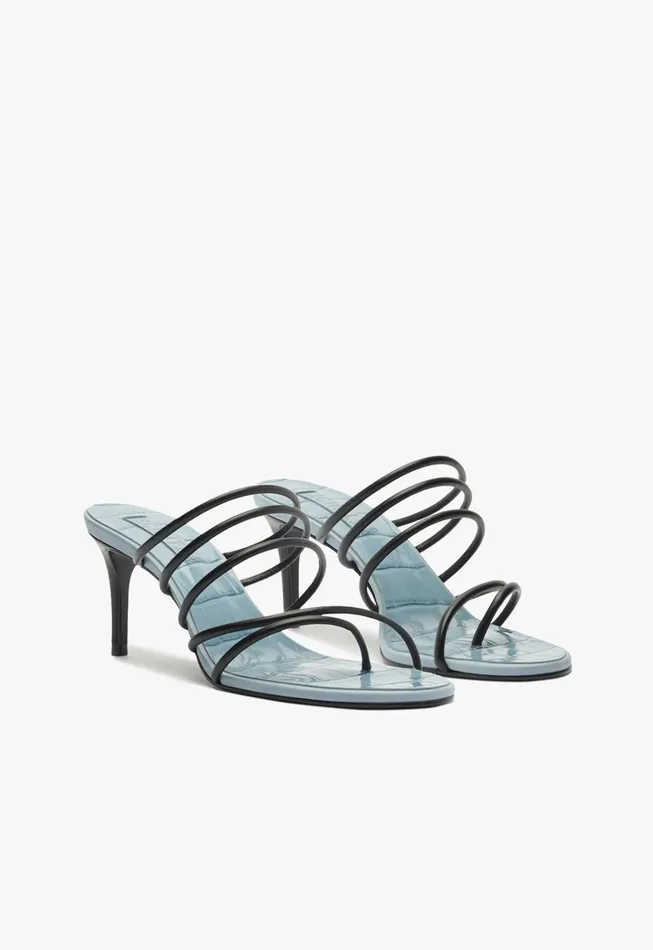 Malta Mule Sandal Blue Women Schutz Shoes Mules