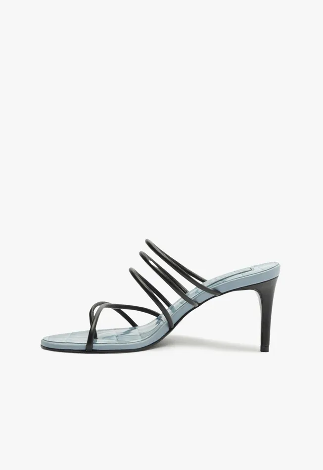 Malta Mule Sandal Blue Women Schutz Shoes Mules