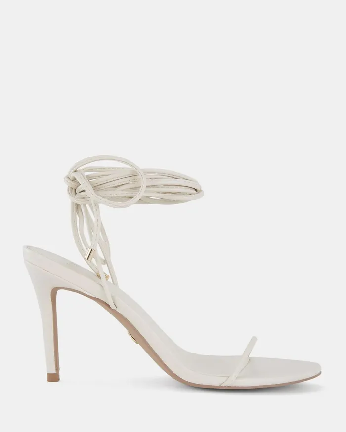 MANTOVA CREAM Open Toe Heels Women Party NOVO Shoes