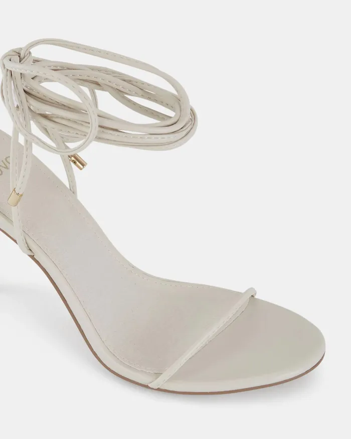 MANTOVA CREAM Open Toe Heels Women Party NOVO Shoes