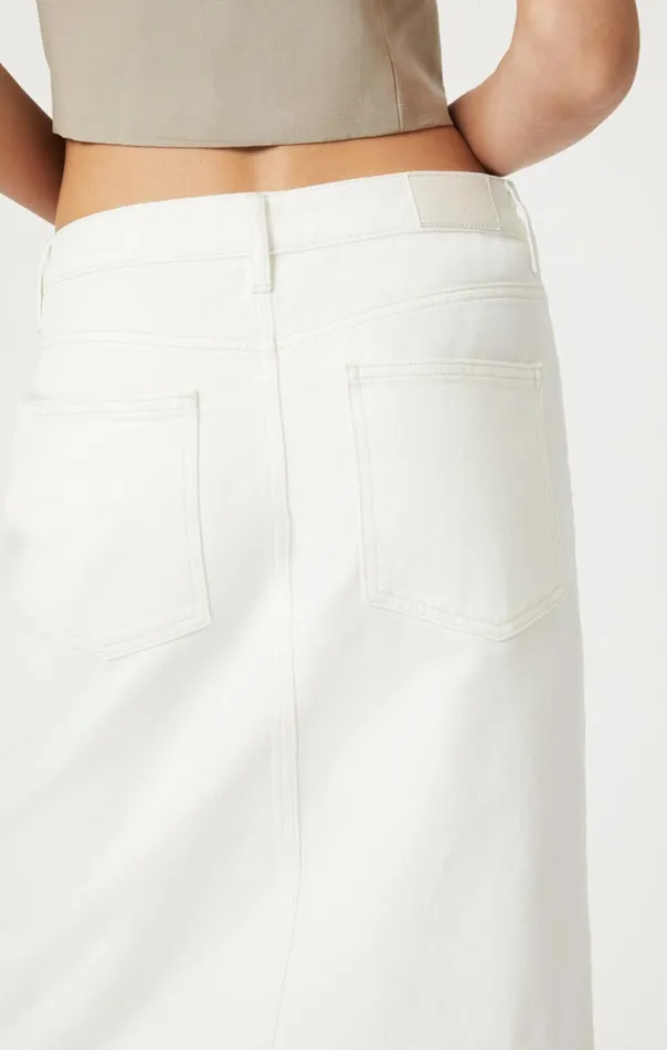 Marin Skirt In Off White Denim Women Mavi Jeans Dresses and Skirts Marin Skirt In Off White Denim Women Mavi Jeans Dresses and Skirts