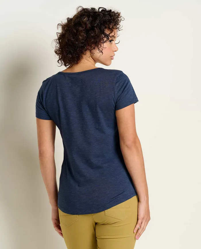 Marley II Short Sleeve Tee True Navy Women8217s Loungewear and Sleep ToadandCo