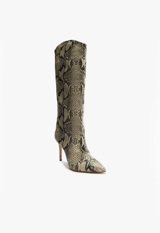 Maryana Boot Natural Snake Women Schutz Shoes Maryana Boots