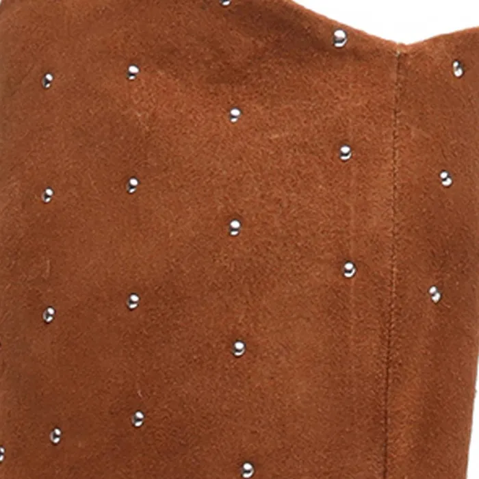 Maryana Studded Suede Boot Brown Women Schutz Shoes Maryana Boots Maryana Studded Suede Boot Brown Women Schutz Shoes Maryana Boots