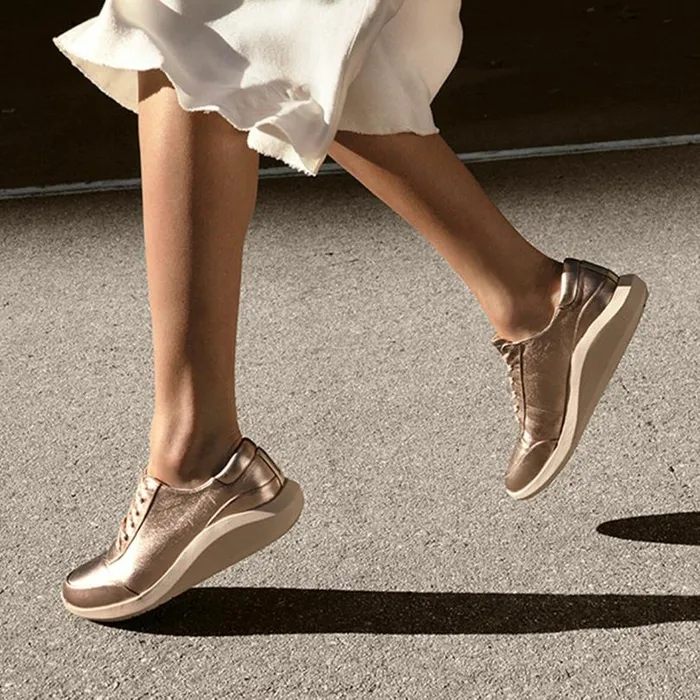 Mello Rose Gold Platform Sneaker Light Copper Women Kenneth Cole Sneakers