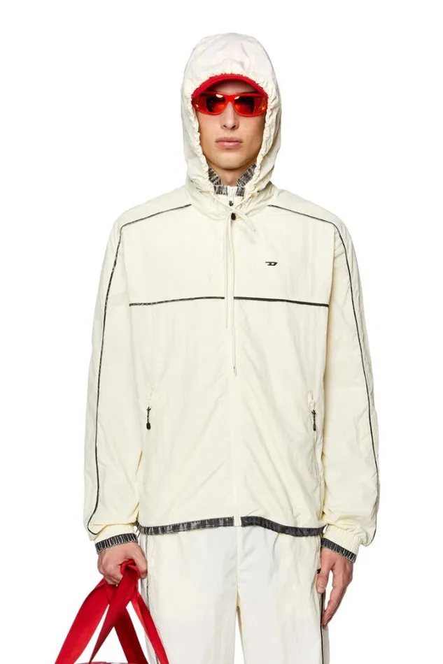 Men AmwtDominicHt45 White Diesel Outerwear And Jackets Men AmwtDominicHt45 White Diesel Outerwear And Jackets