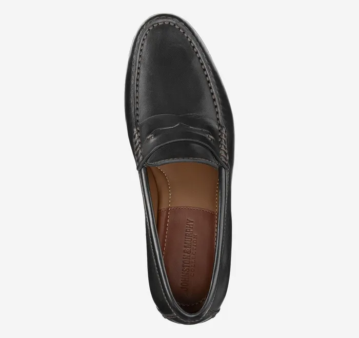 Men Baldwin Penny Loafer Black Sheepskin JohnstonandMurphy SlipOns and Loafers Men Baldwin Penny Loafer Black Sheepskin JohnstonandMurphy SlipOns and Loafers