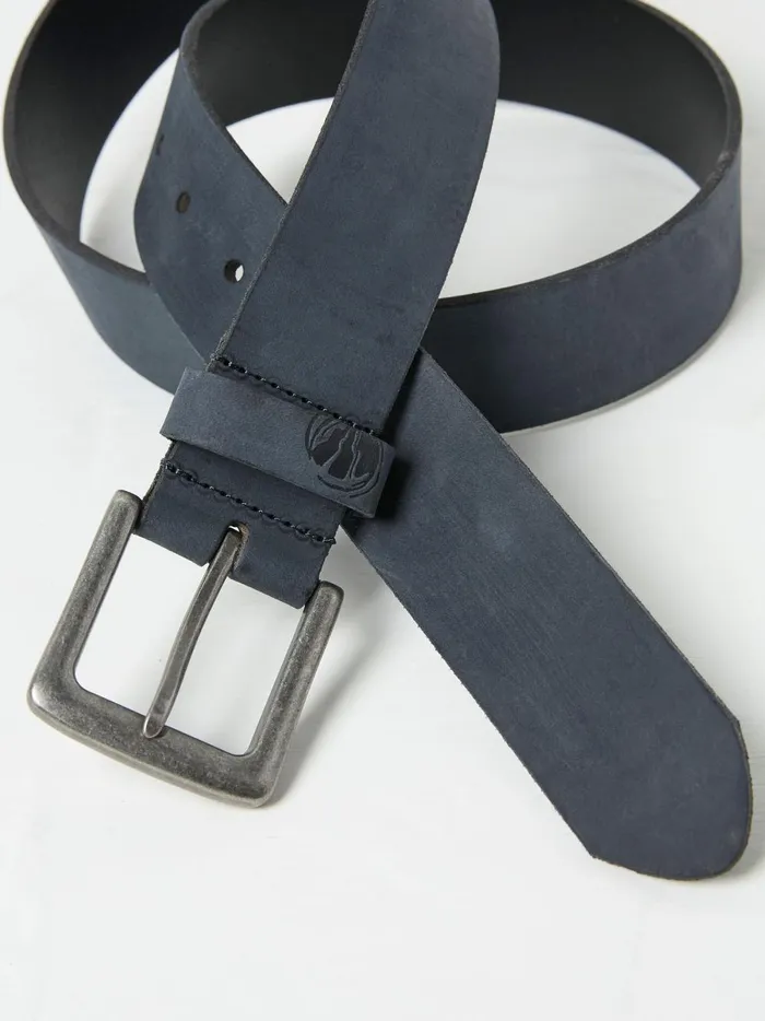 Men Belts Fat Face Blue Nubuck Leather Belt