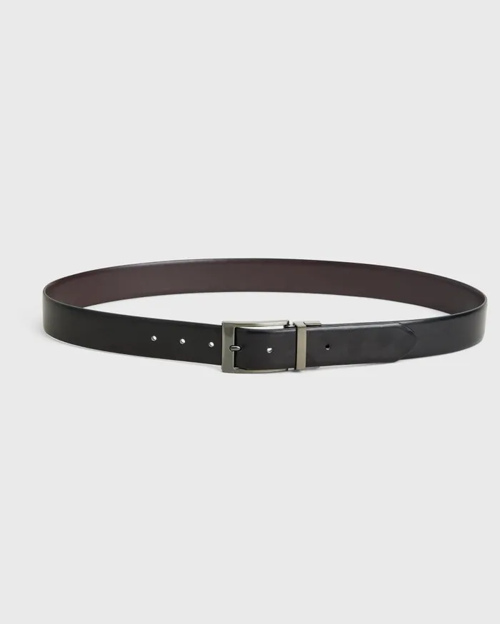 Men Ben Sherman Belts Reversible Vegan Leather Belt 8211 BlackDark Brown