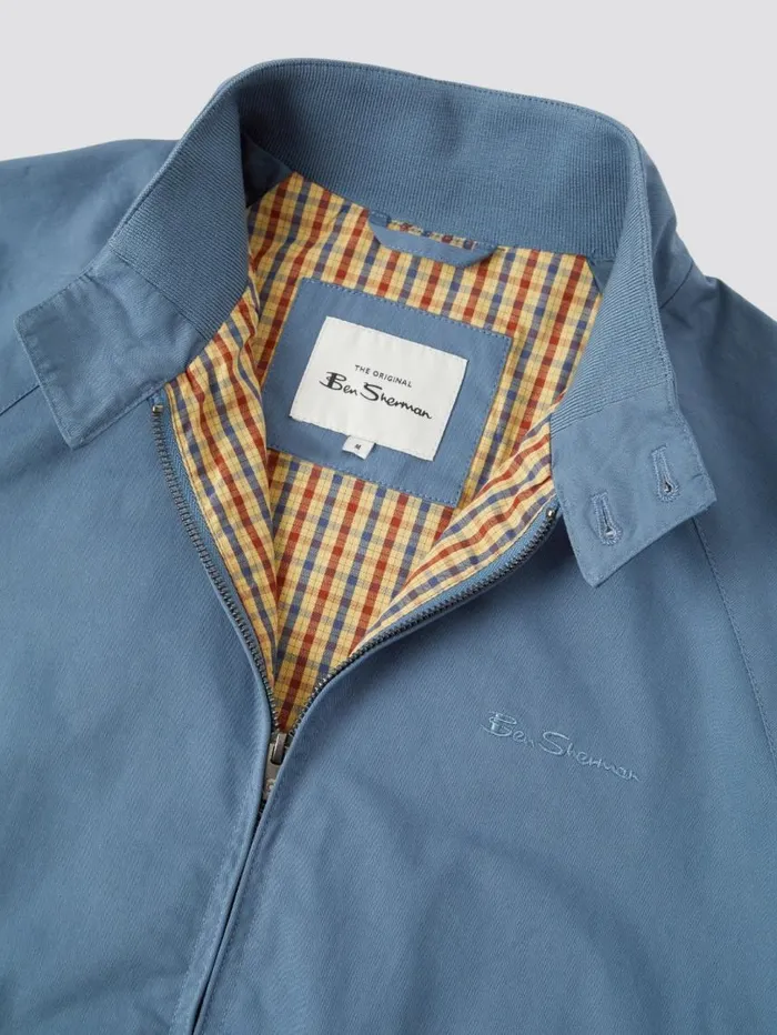 Men Ben Sherman Harrington Jackets Signature Harrington Jacket 8211 Blue Shadow Men Ben Sherman Harrington Jackets Signature Harrington Jacket 8211 Blue Shadow