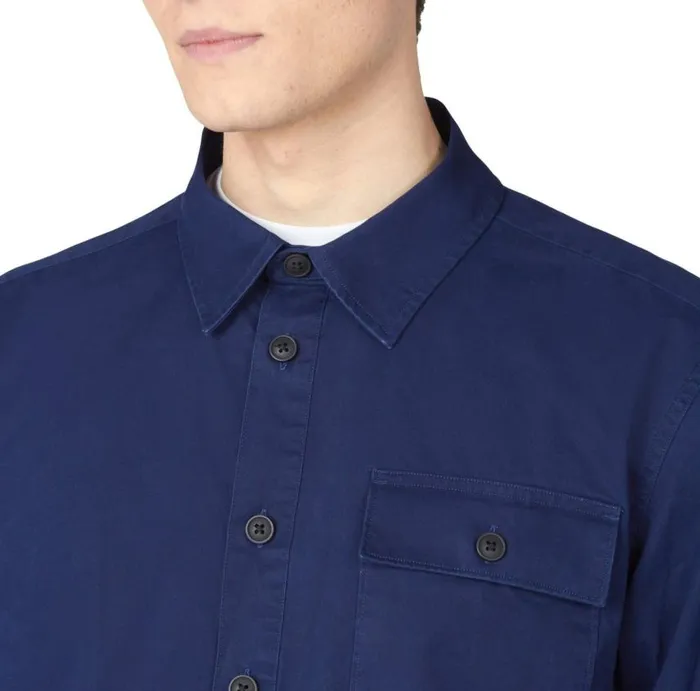 Men Ben Sherman Jackets and Outerwear Pullover QuarterButton Jacket 8211 Marine
