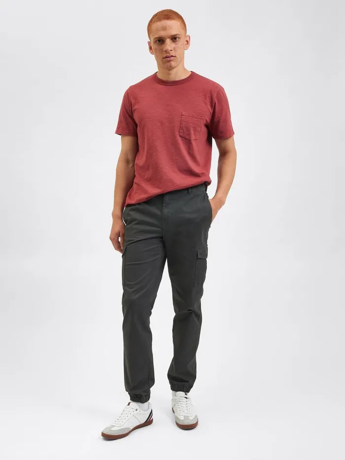 Men Ben Sherman Joggers and Track Pants Utility Woven Jogger Pant 8211 Charcoal