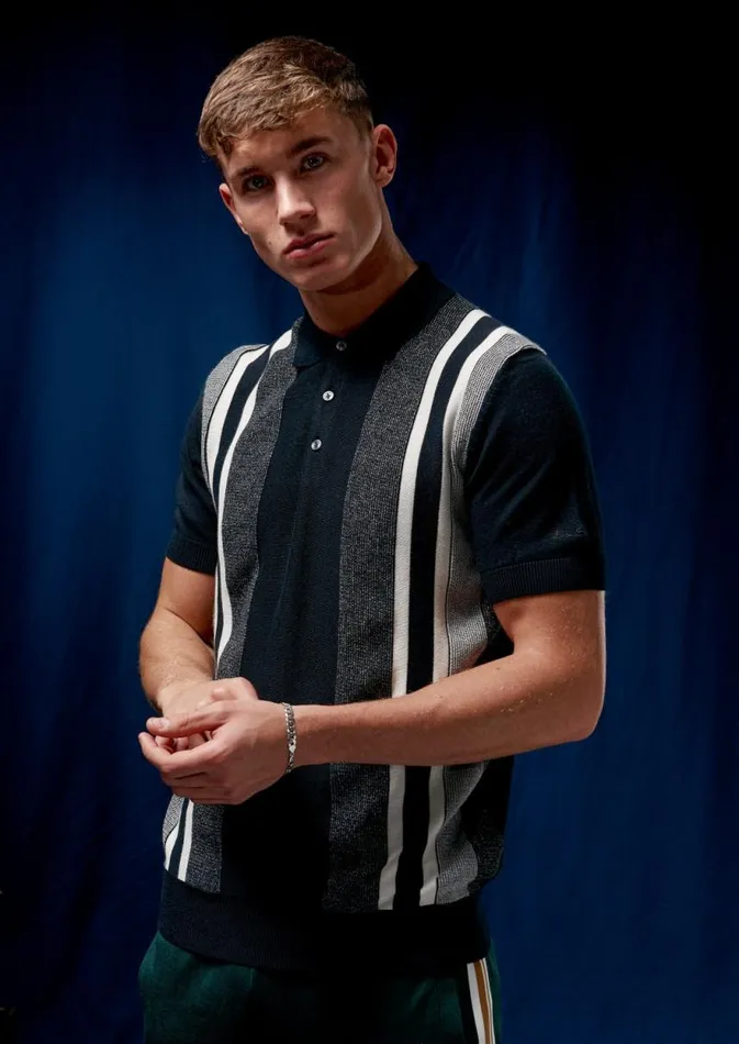 Men Ben Sherman Mod Knit Polos Birdseye Stripe Knit Polo 8211 Black Men Ben Sherman Mod Knit Polos Birdseye Stripe Knit Polo 8211 Black