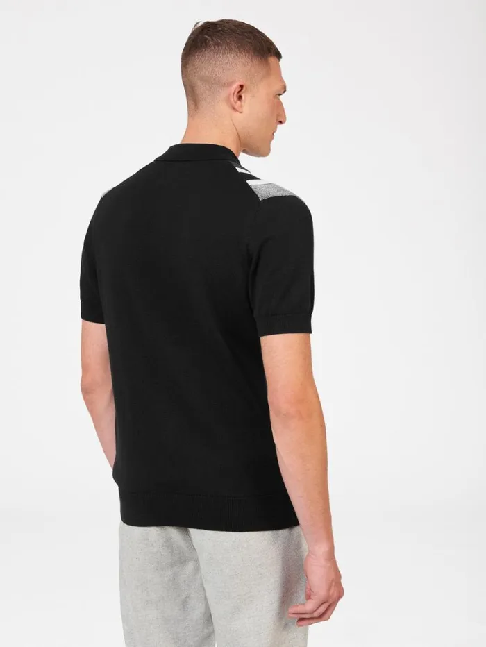 Men Ben Sherman Mod Knit Polos Birdseye Stripe Knit Polo 8211 Black Men Ben Sherman Mod Knit Polos Birdseye Stripe Knit Polo 8211 Black