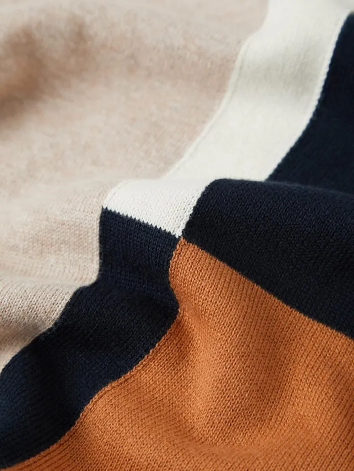 Men Ben Sherman Mod Knit Polos Signature Colorblock Mod Knit Polo 8211 Sand Men Ben Sherman Mod Knit Polos Signature Colorblock Mod Knit Polo 8211 Sand