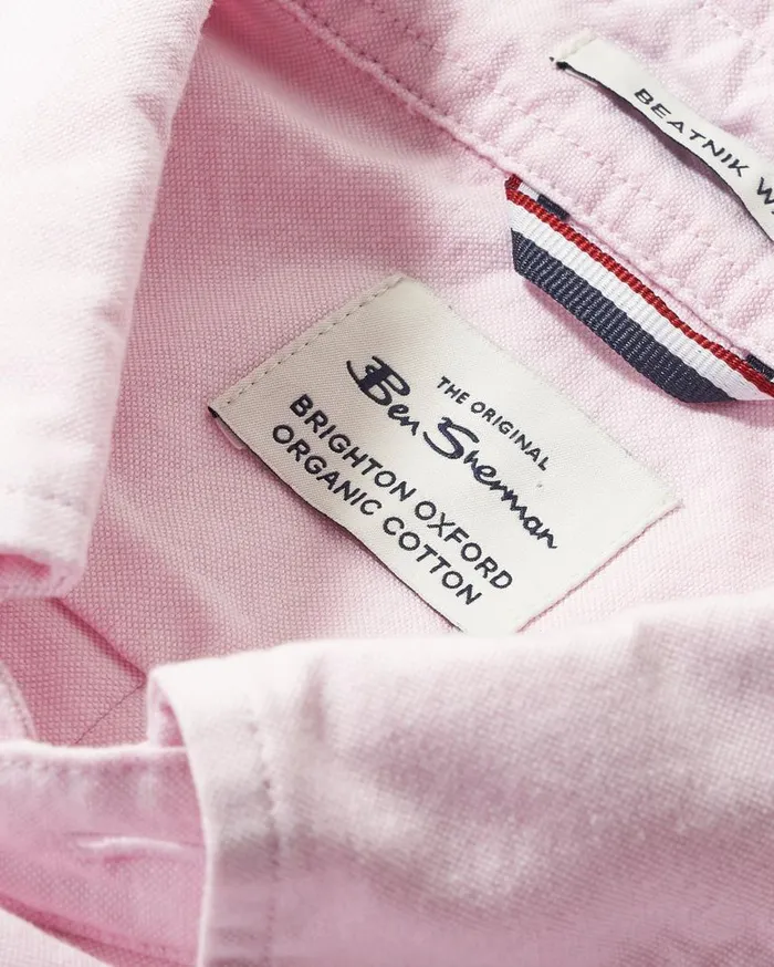 Men Ben Sherman Oxford Shirts Brighton Oxford Shirt Pink Oxford Shirt Commuter Button Down Pink Front