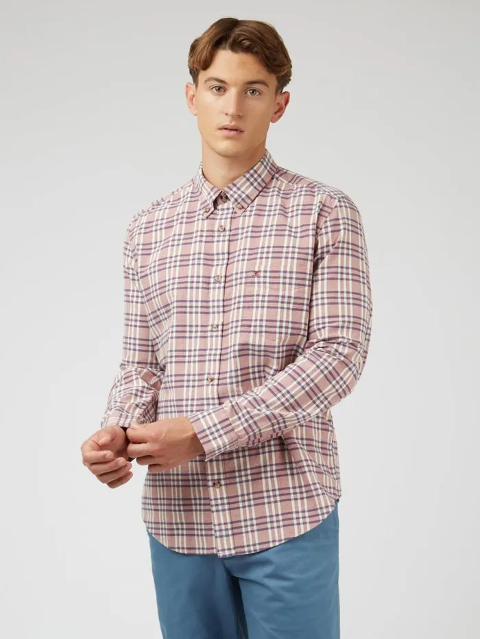Men Ben Sherman Oxford Shirts Classic Oxford Check LongSleeve Shirt Men Ben Sherman Oxford Shirts Classic Oxford Check LongSleeve Shirt
