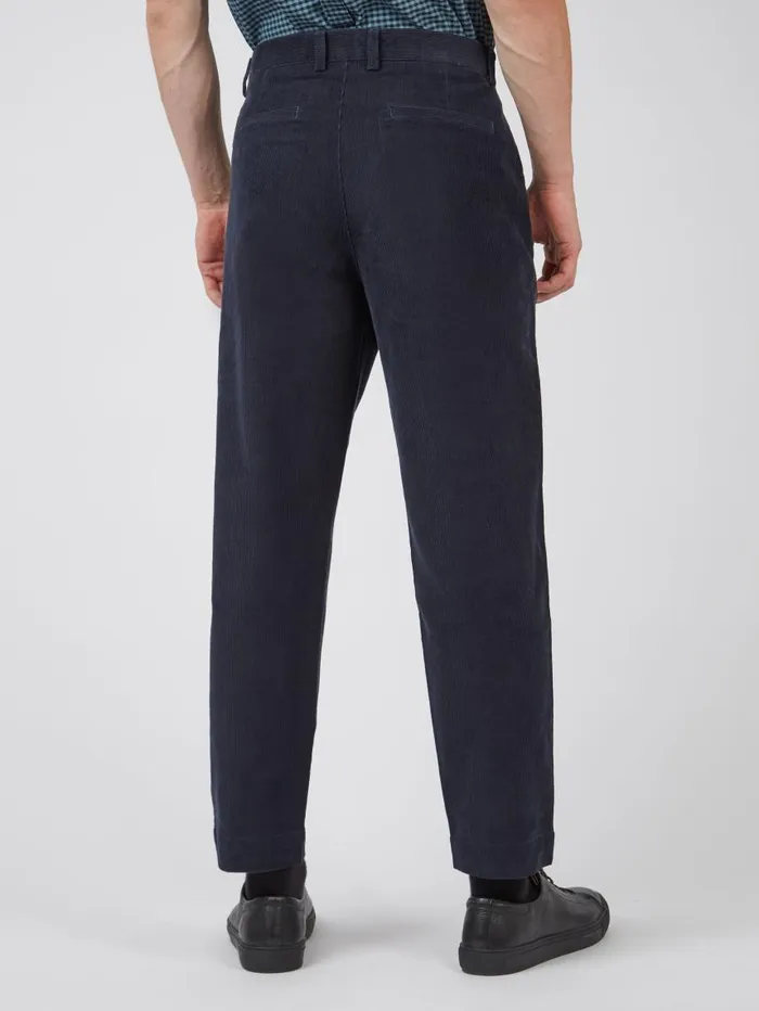 Men Ben Sherman Pants and Chinos Tapered Corduroy Trouser 8211 Midnight Men Ben Sherman Pants and Chinos Tapered Corduroy Trouser 8211 Midnight