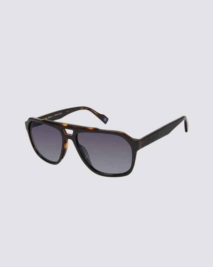 Men Ben Sherman Sunglasses Manor Polarized Oversized Eco Sunglasses 8211 Black Tortoise