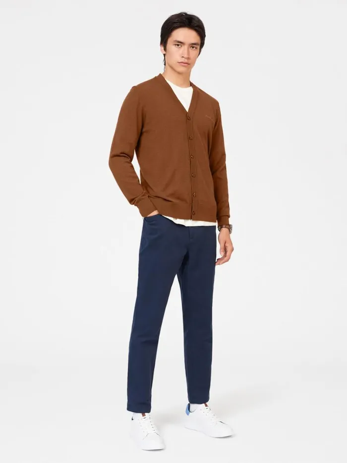 Men Ben Sherman Sweaters and Knits Signature Merino Knit Cardigan Men Ben Sherman Sweaters and Knits Signature Merino Knit Cardigan