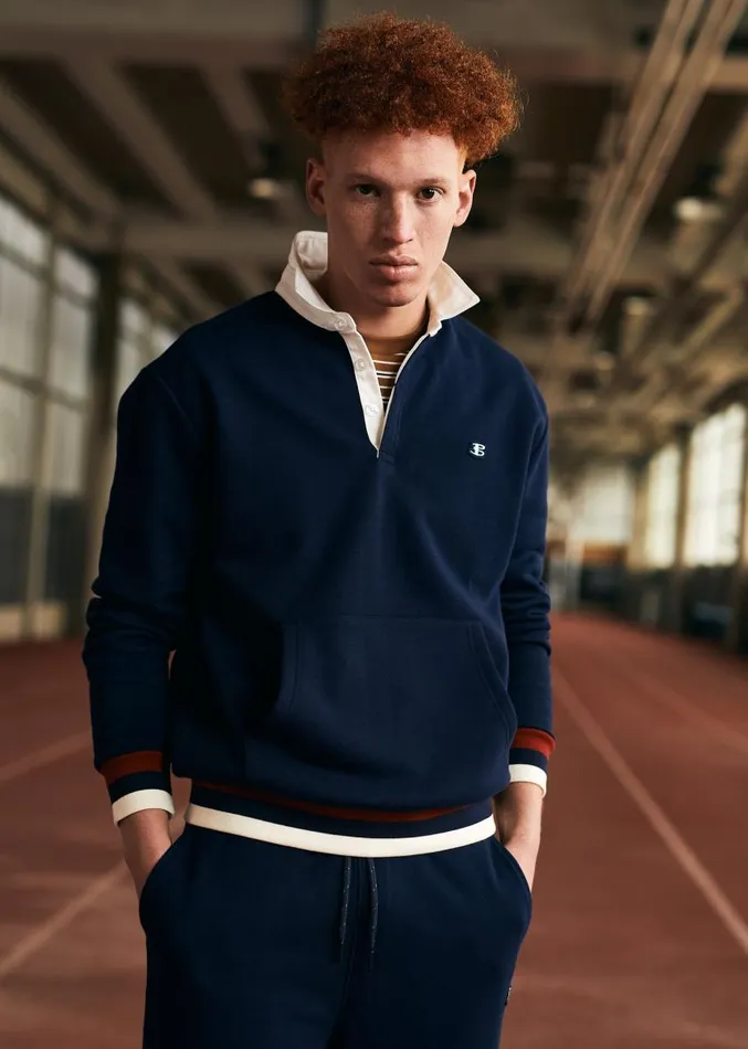 Men Ben Sherman Sweatshirts and Hoodies B By Rugby Layering Sweatshirt
