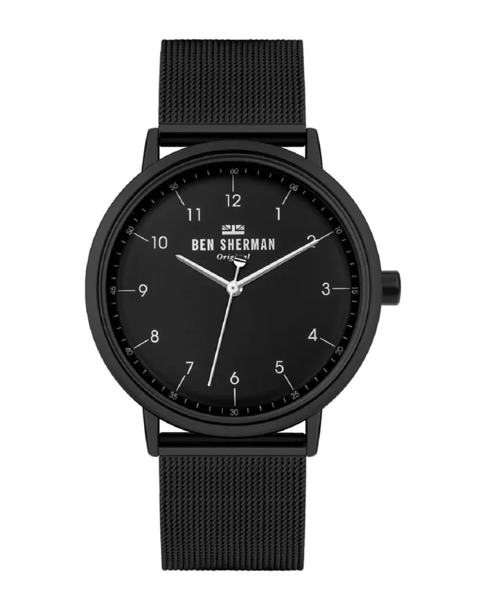 Men Ben Sherman Watches Portobello City Watch 8211 BlackBlackBlack