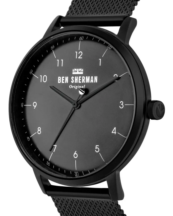 Men Ben Sherman Watches Portobello City Watch 8211 BlackBlackBlack