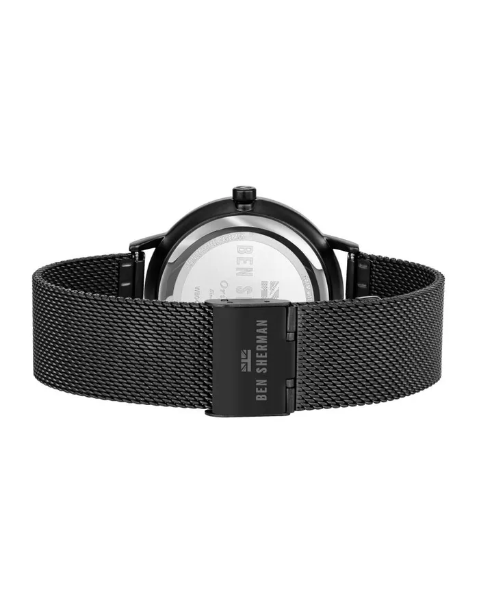 Men Ben Sherman Watches Portobello City Watch 8211 BlackBlackBlack