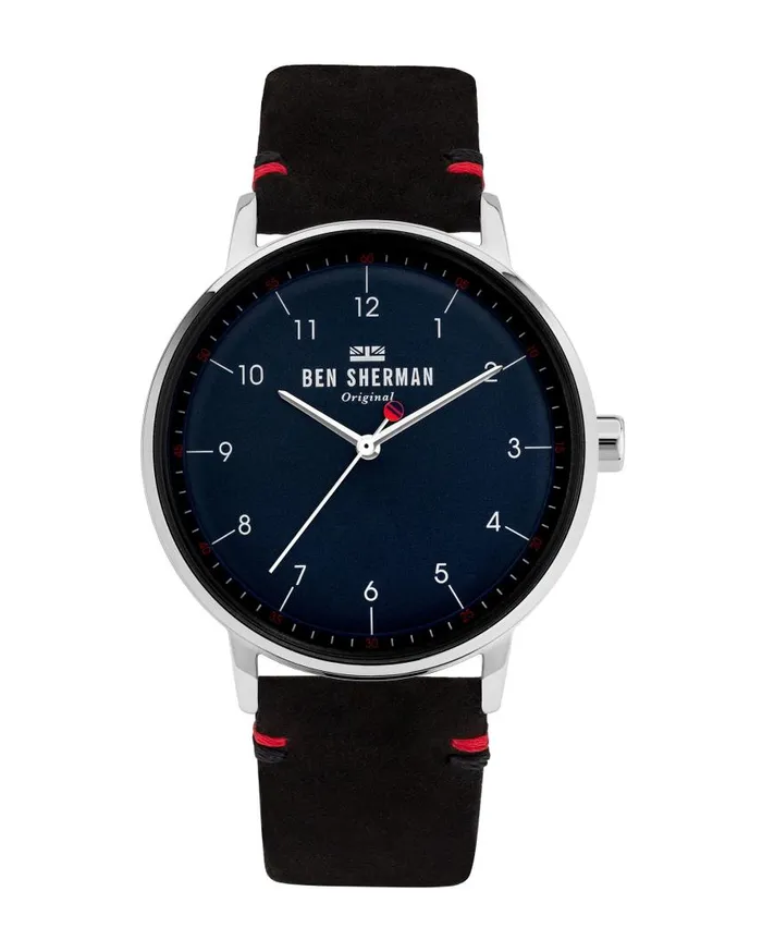 Men Ben Sherman Watches Portobello City Watch 8211 BlackNavySilver
