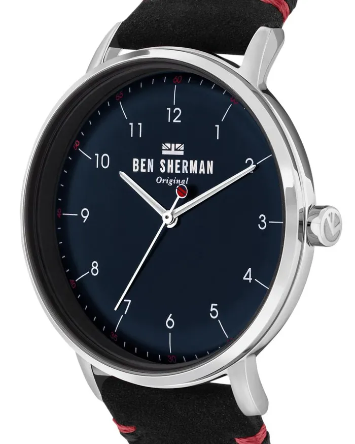 Men Ben Sherman Watches Portobello City Watch 8211 BlackNavySilver
