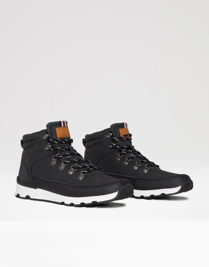 Men Black Essential Hiker Boots Threadbare Boots Men Black Essential Hiker Boots Threadbare Boots