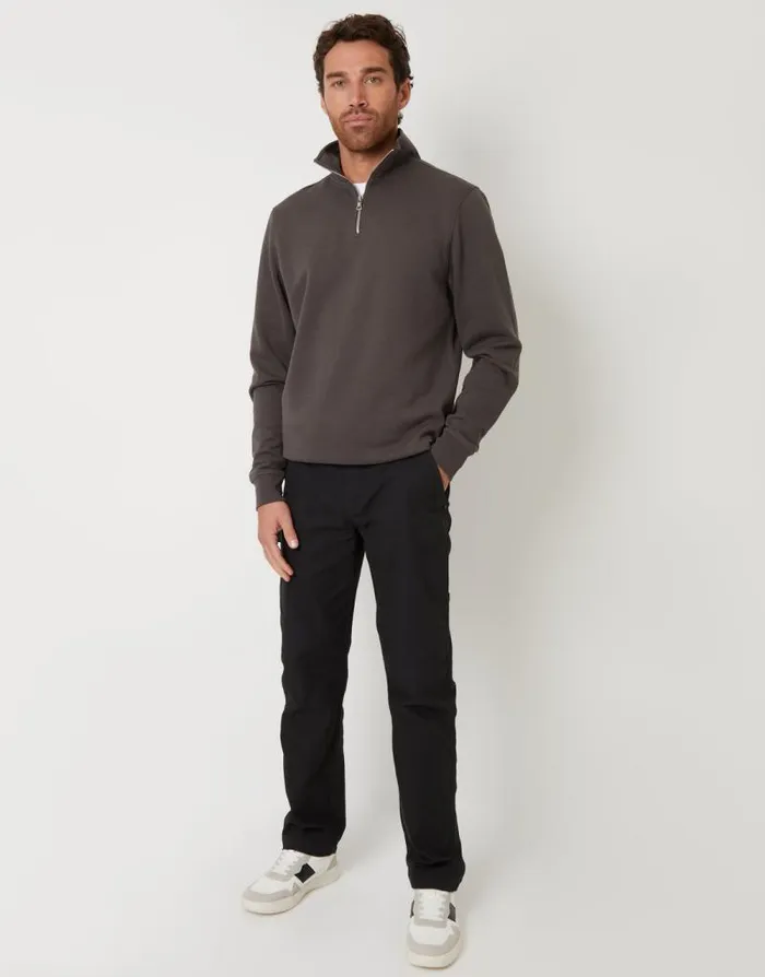 Men Black Straight Leg Chino Cargo Trousers Threadbare Cargo Men Black Straight Leg Chino Cargo Trousers Threadbare Cargo