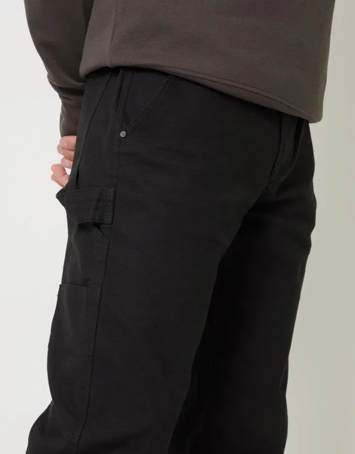 Men Black Straight Leg Chino Cargo Trousers Threadbare Cargo Men Black Straight Leg Chino Cargo Trousers Threadbare Cargo