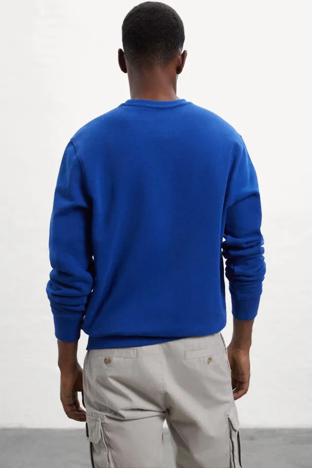 Men Blue Disa Sweatshirt Ecoalf Sweatshirts