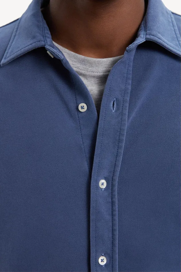 Men Blue Gotham Shirt Ecoalf Shirts