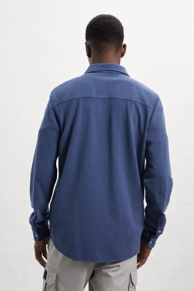 Men Blue Gotham Shirt Ecoalf Shirts
