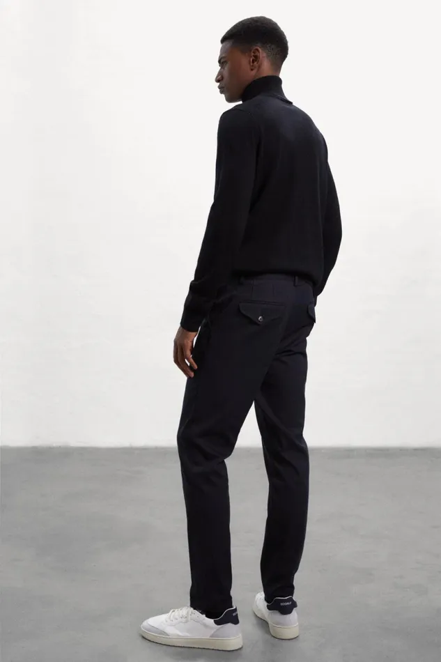 Men Blue Jablillo Trousers Ecoalf Trousers