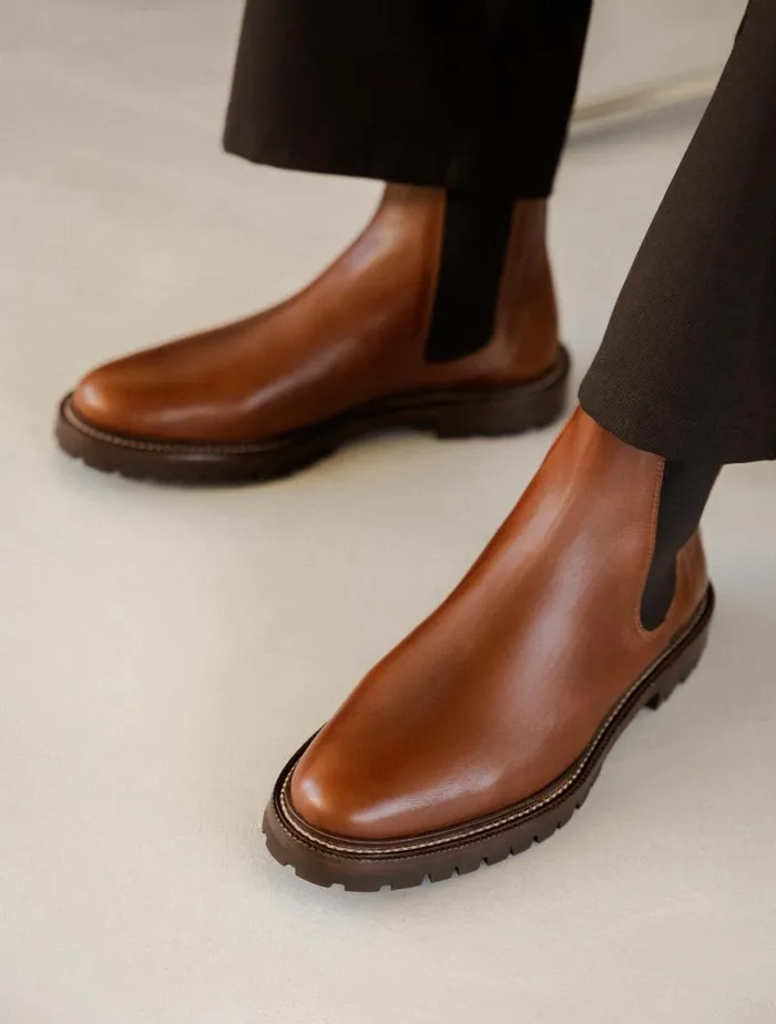 Men Boots Bobbies Fargo Chestnut