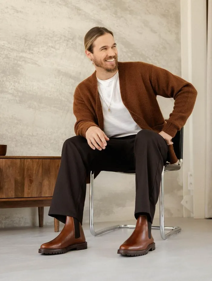 Men Boots Bobbies Fargo Chestnut