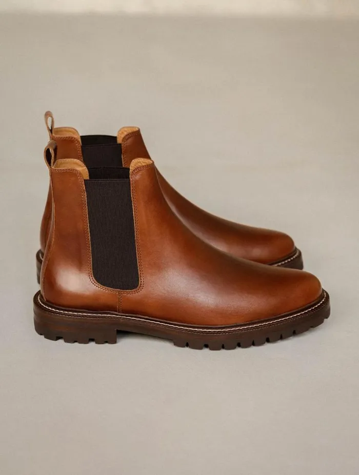 Men Boots Bobbies Fargo Chestnut