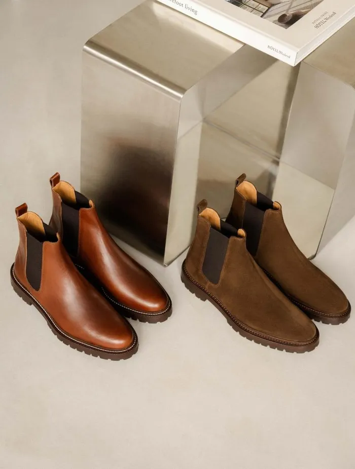 Men Boots Bobbies Fargo Chestnut