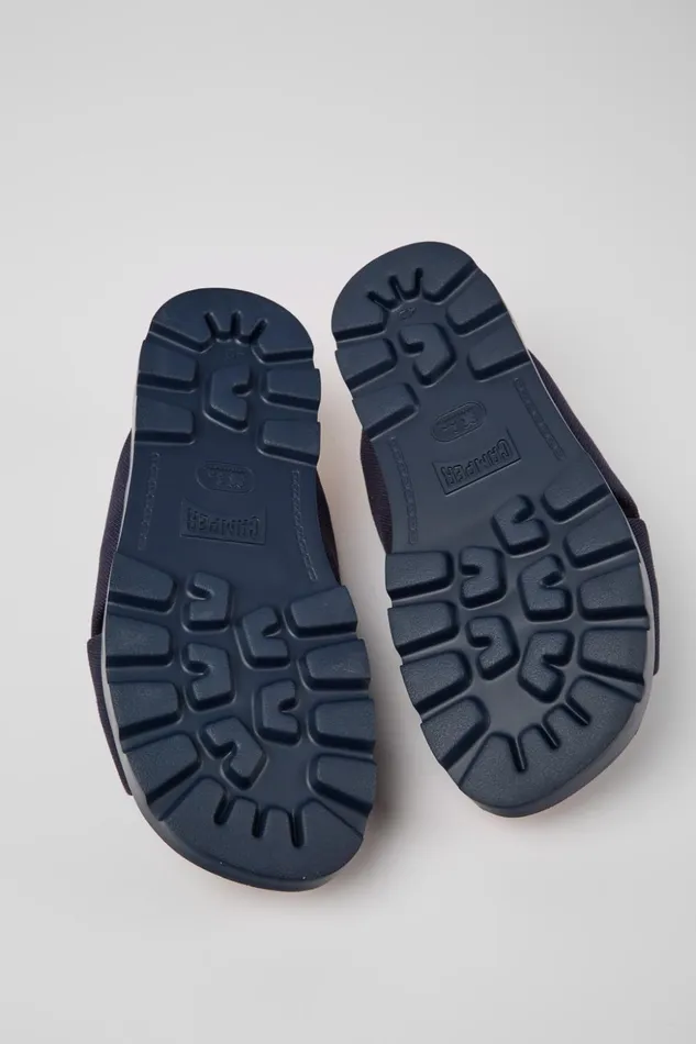 Men Brutus Sandal Blue Recycled Cotton Sandals Camper Sandals Men Brutus Sandal Blue Recycled Cotton Sandals Camper Sandals