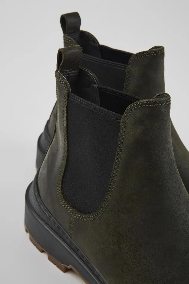 Men Brutus Trek MICHELIN Greengray Nubuck Ankle Boots Camper Ankle Boots