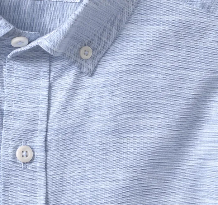 Men ButtonCollar Premium Cotton Shirt Blue Striated Oxford JohnstonandMurphy Shirts Men ButtonCollar Premium Cotton Shirt Blue Striated Oxford JohnstonandMurphy Shirts