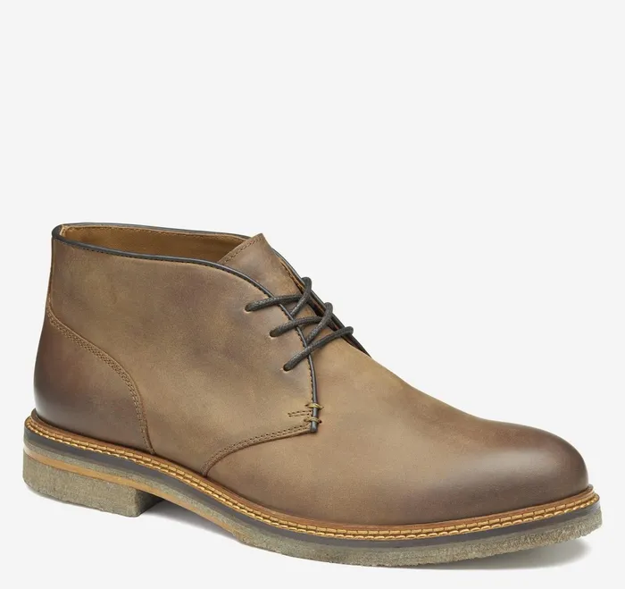 Men Calder Chukka Brown Oiled Full Grain JohnstonandMurphy Boots