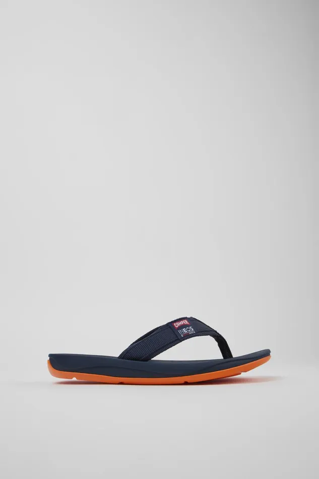 Men Camper X INEOS Britannia Blue Textile FlipFlops Camper Non Leather Shoes Men Camper X INEOS Britannia Blue Textile FlipFlops Camper Non Leather Shoes